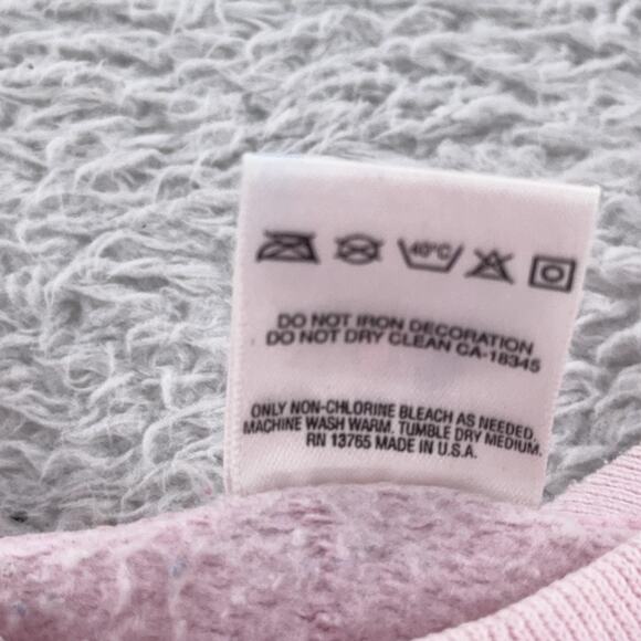 Vintage Fruit Of The Loom Sweatshirt Mens L Pink M&M Auto Transmissions Car 90s - Picture 9 of 9